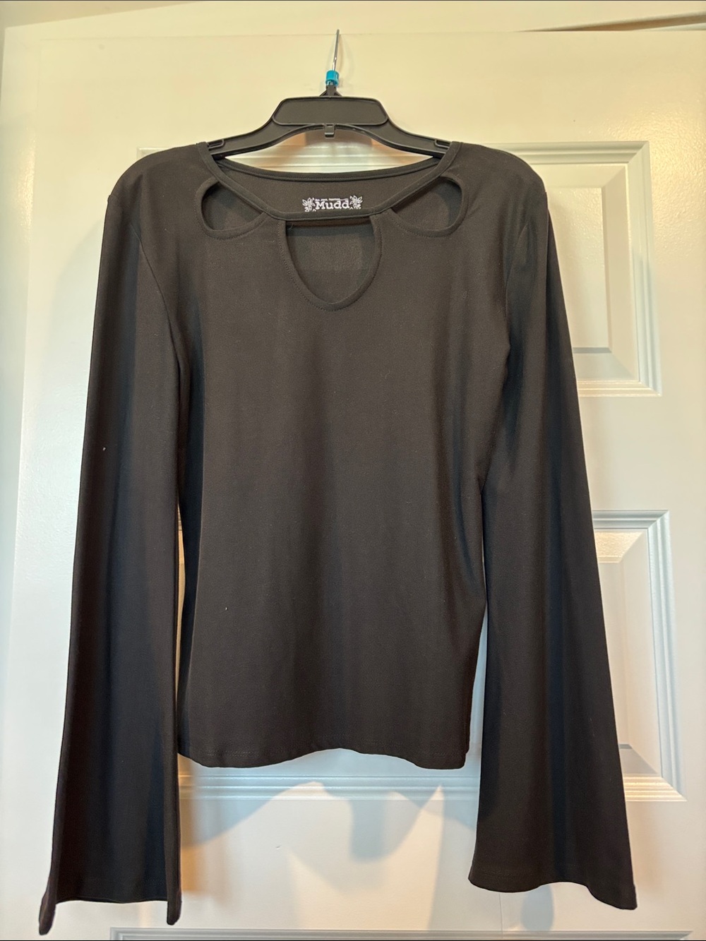 Mudd Black Long Sleeve Top with Keyhole Cutouts.  BUNDLE 3 for $30